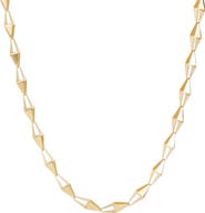 LANA 14K Gold 3D Kite Chain Necklace