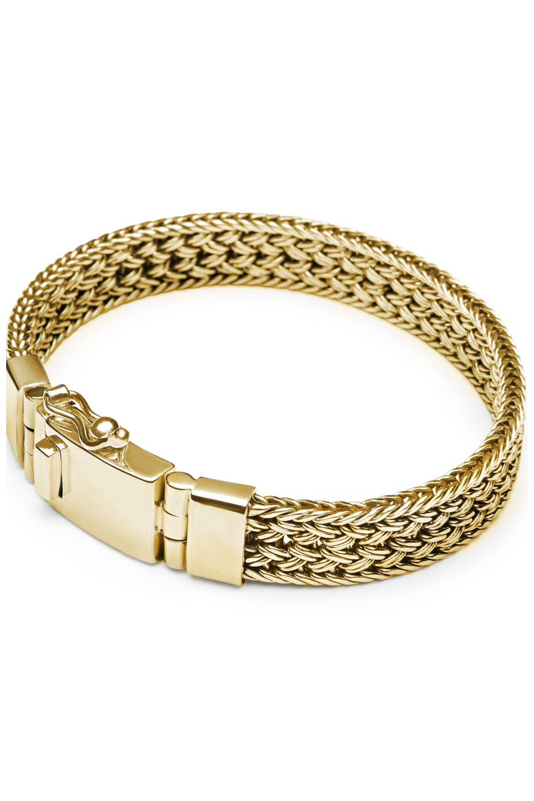 Gold Braided Chain Bracelet, Main, color, Gold