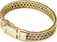 Nialaya Gold Braided Chain Bracelet
