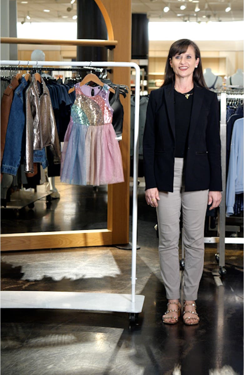 Kids' Rainbow Sequin & Tulle Dress, sales video thumbnail