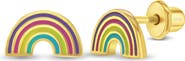 In Season Jewelry Vibrant Rainbow Girl Earrings