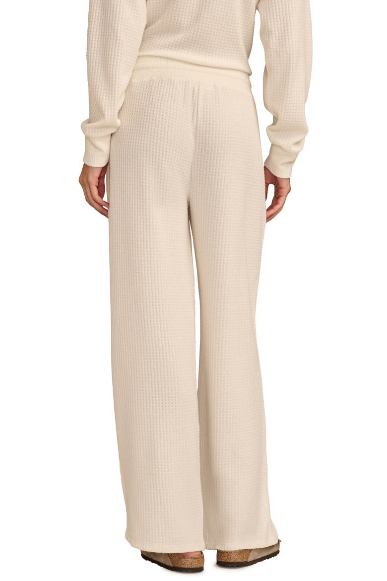 Cloud Waffle Wide Leg Pants, Alternate, color, WHISPER WHITE