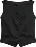 Theory Boat Neck Satin Vest