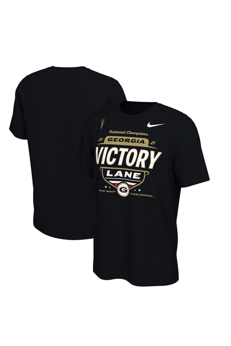 Men's Nike Black Georgia Bulldogs College Football Playoff 2021 National Champions Locker Room T-Shirt, Main, color, Black