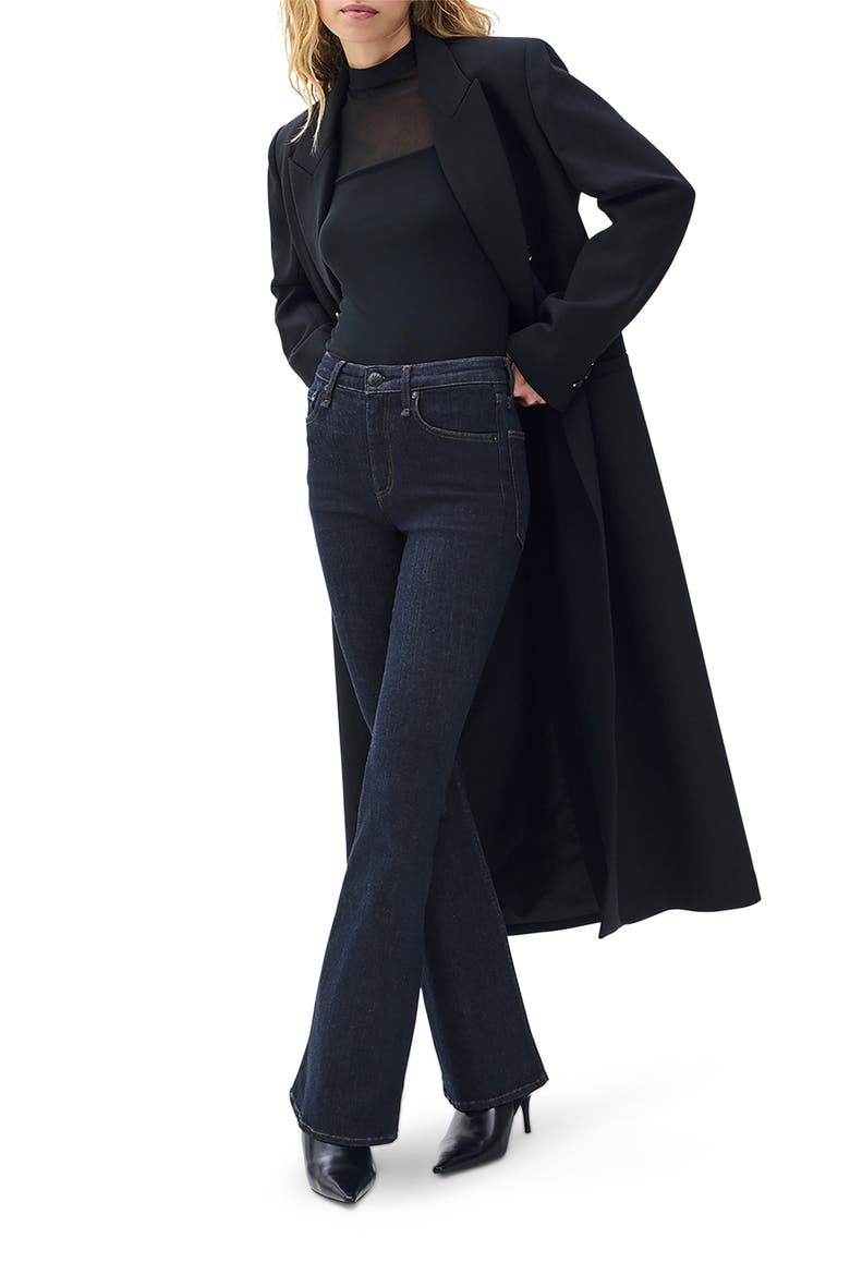Dahlia Epic High Waist Flare Leg Jeans, Alternate, color, RINSE