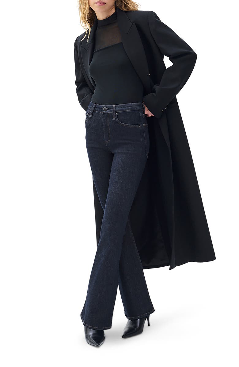 rag & bone/JEAN Dahlia Epic High Waist Flare Leg Jeans, Alternate, color, Rinse