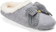 DEARFOAMS Josie Knit Clog Slipper with Bow