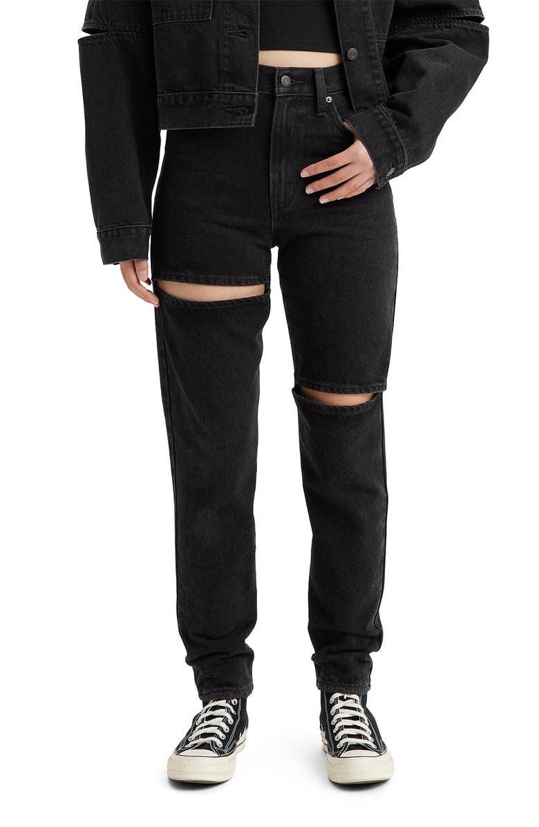 Levi's<sup>®</sup> Sliced High Waist Mom Jeans, Main, color,