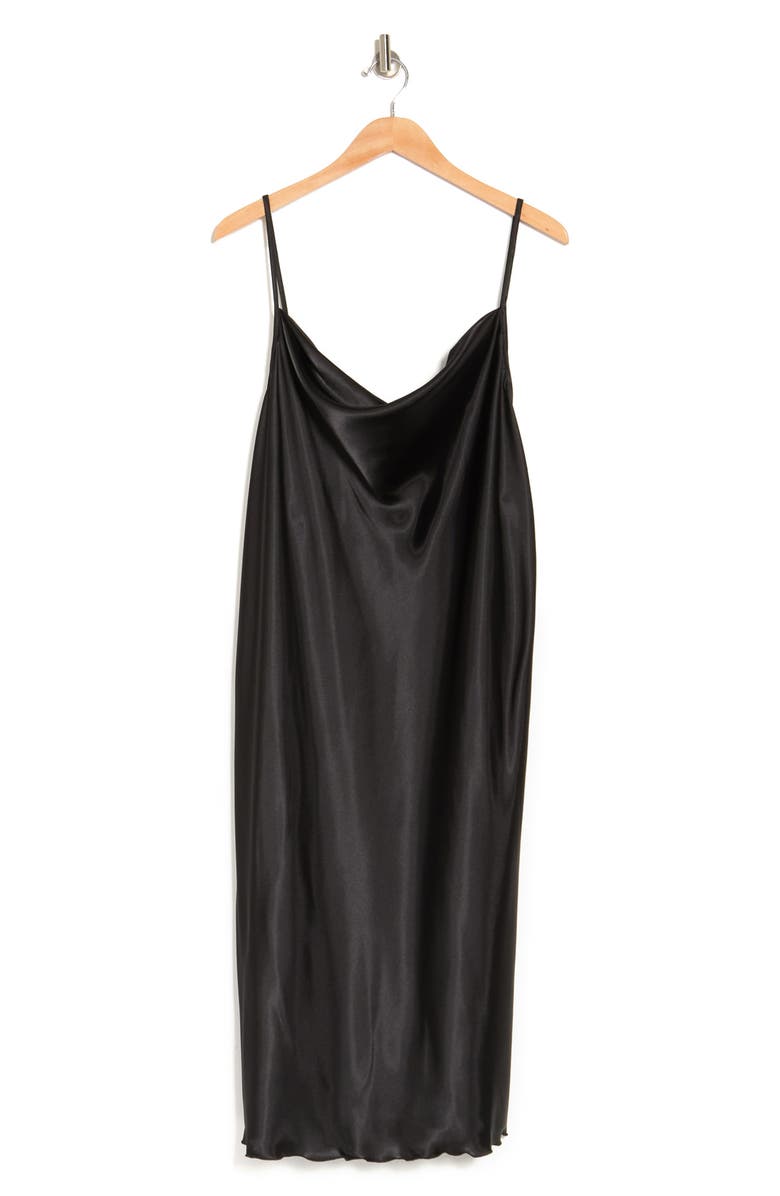 bebe Satin Slip Dress, Alternate, color,