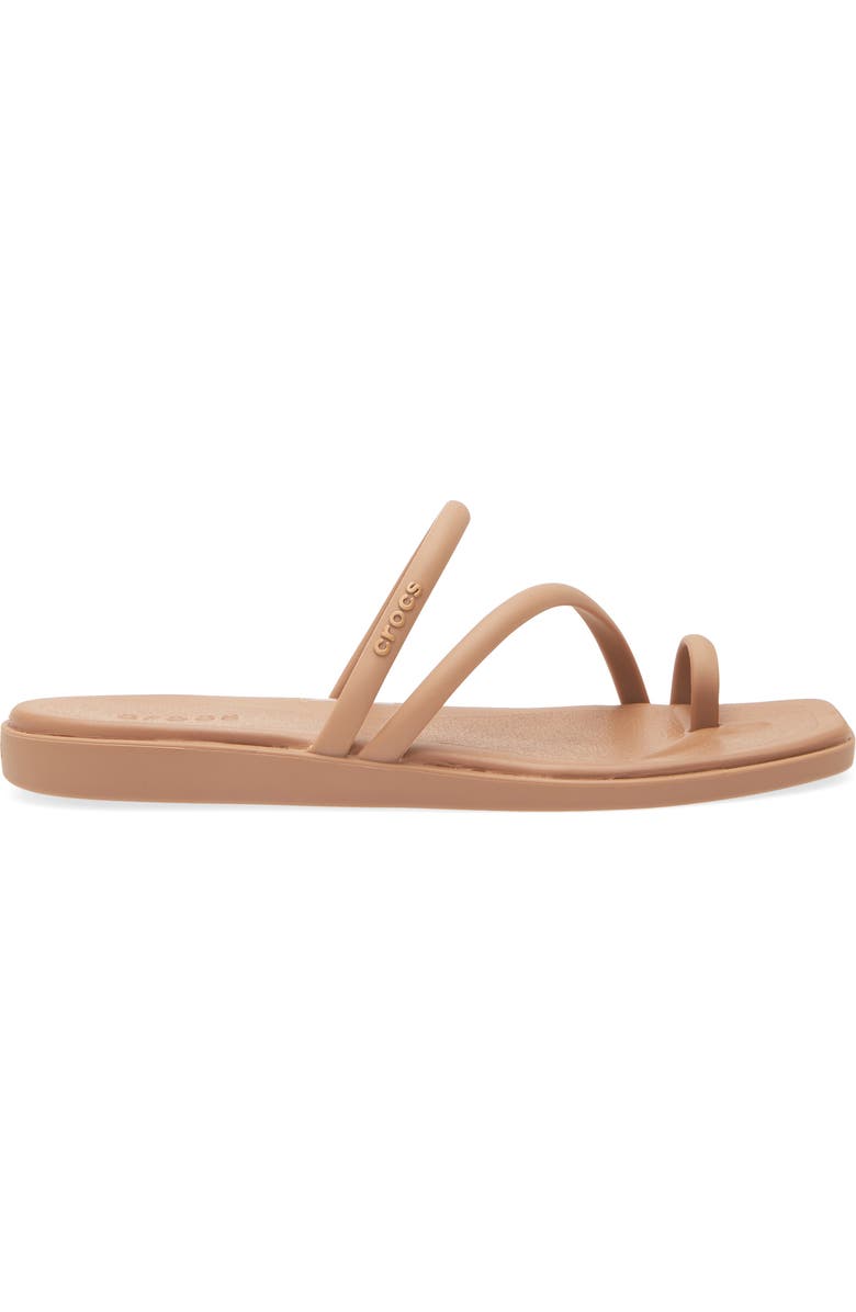 CROCS Miami Toe Loop Sandal, Alternate, color, Milk Chocolate