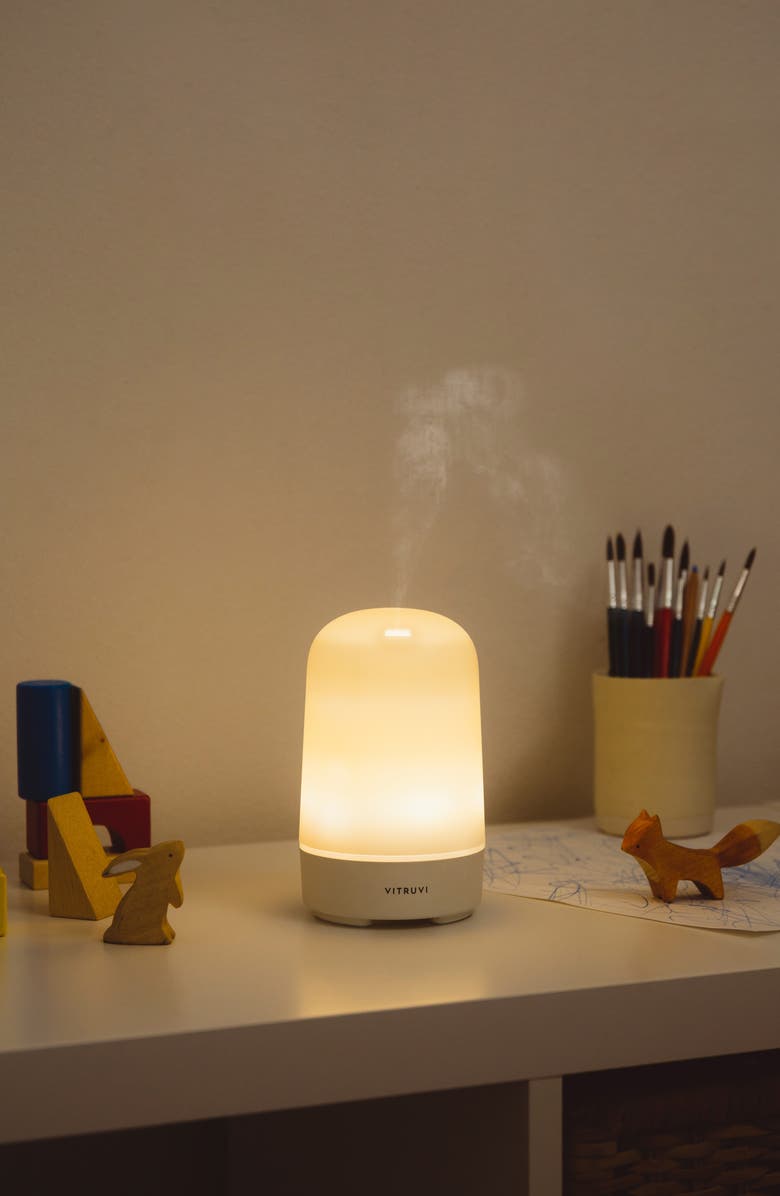 Vitruvi Glow Essential Oil Diffuser Bundle (Limited Edition) $100 Value, Alternate, color, White