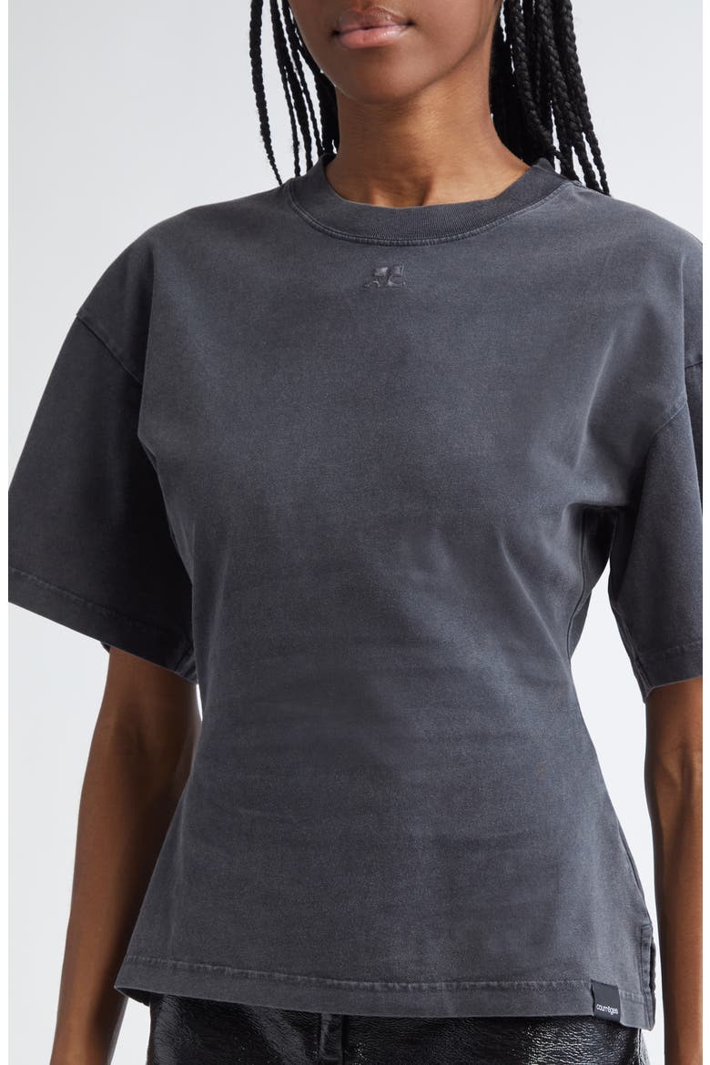 Fitted Stonewashed T-Shirt, Alternate, color, STONEWASHED GREY