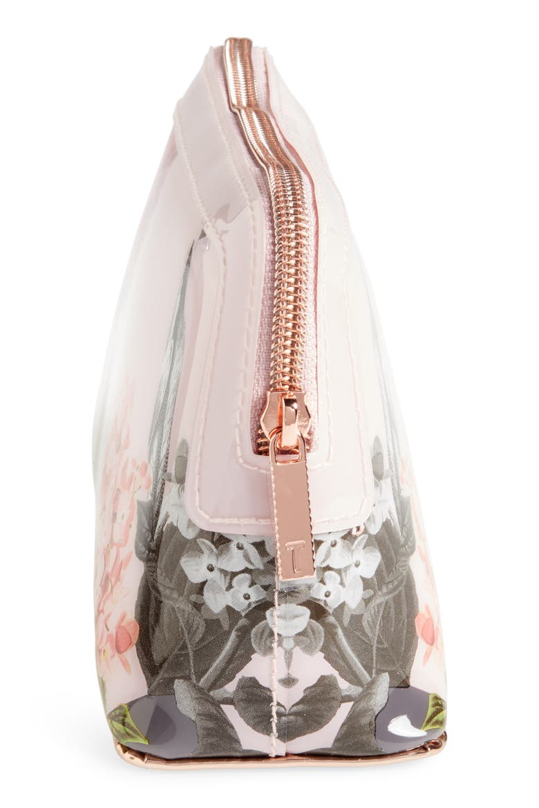 Ted Baker Genlee - Palace Gardens Cosmetics Bag, Alternate, color, DUSKY PINK