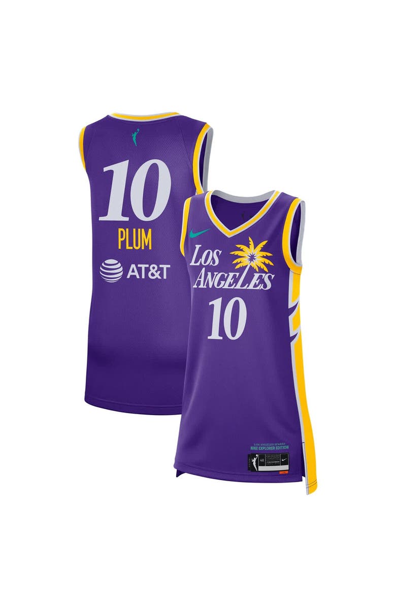 Nike Unisex Nike Kelsey Plum Purple Los Angeles Sparks Explorer Edition Victory Jersey, Main, color, Purple