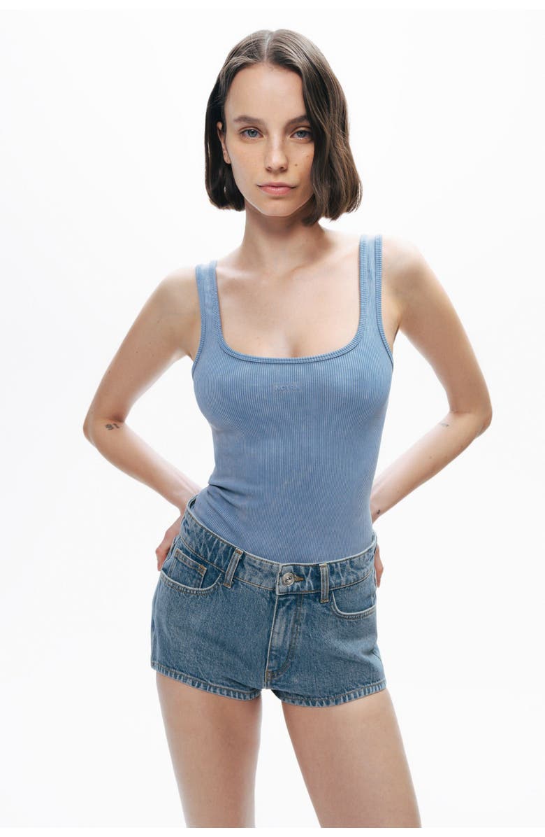 Nocturne Mini Denim Shorts, Alternate, color, 