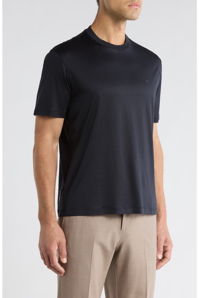 Lyocell & Cotton T-Shirt, Alternate, color, SOLID BLUE NAVY