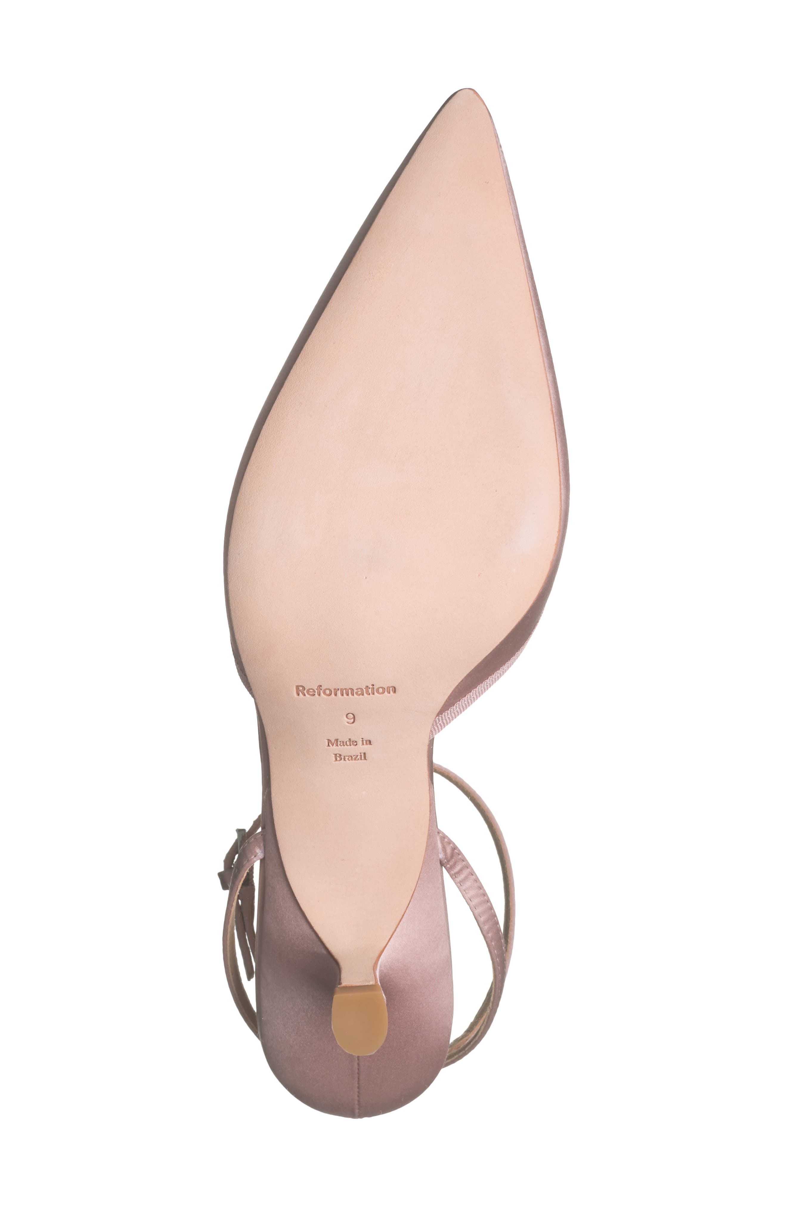 Reformation Wade Kitten Heel Pump, Alternate, color, Serenade Satin