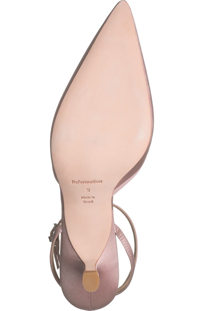 Reformation Wade Kitten Heel Pump, Alternate, color, Serenade Satin