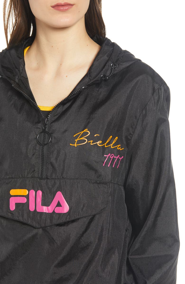 FILA Jana Quarter Zip Nylon Anorak, Alternate, color,