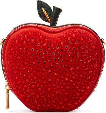 Kate Spade New York big apple embellished smooth leather