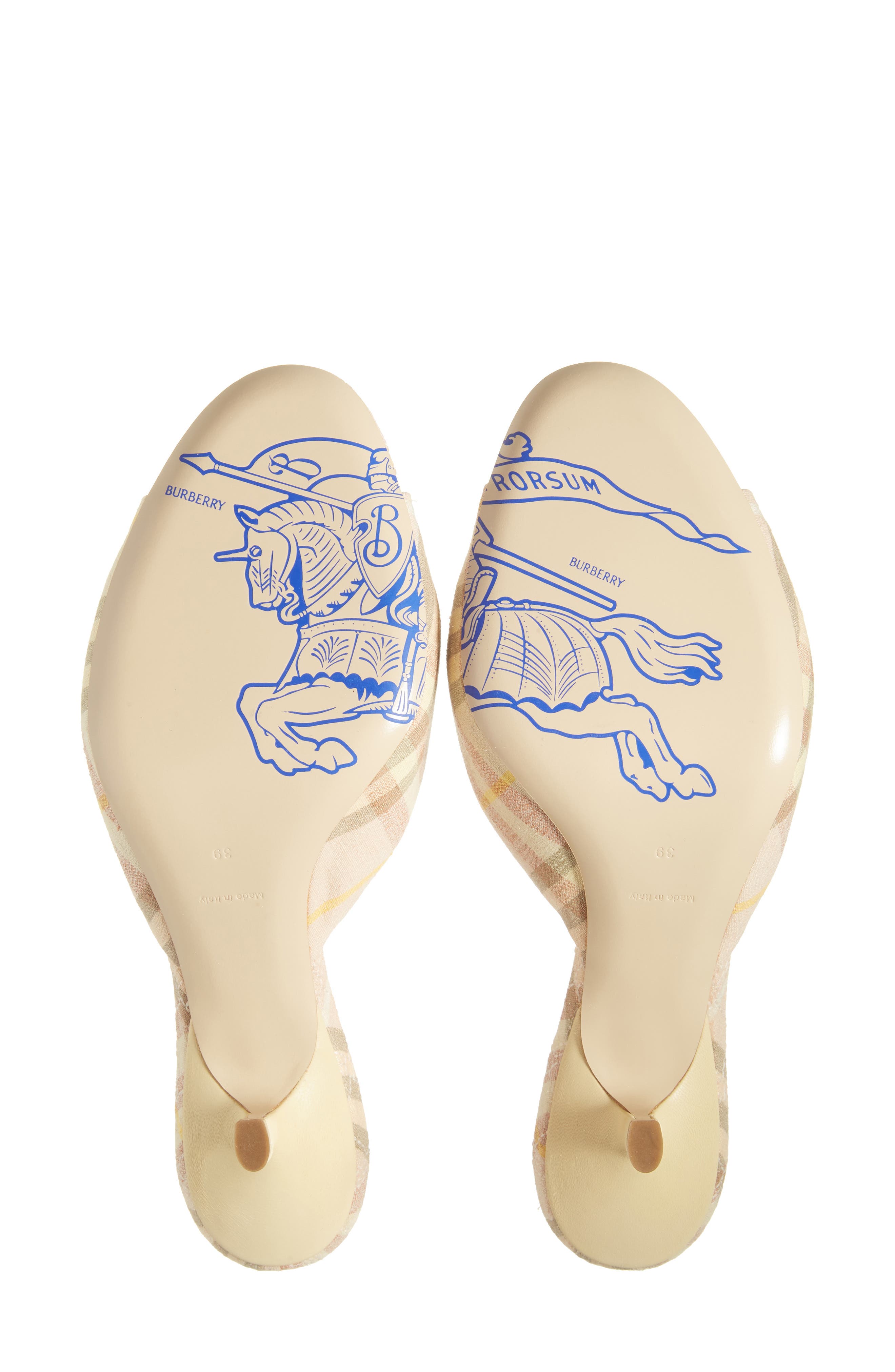 Burberry Mews Check Slide Sandal, Alternate, color, 