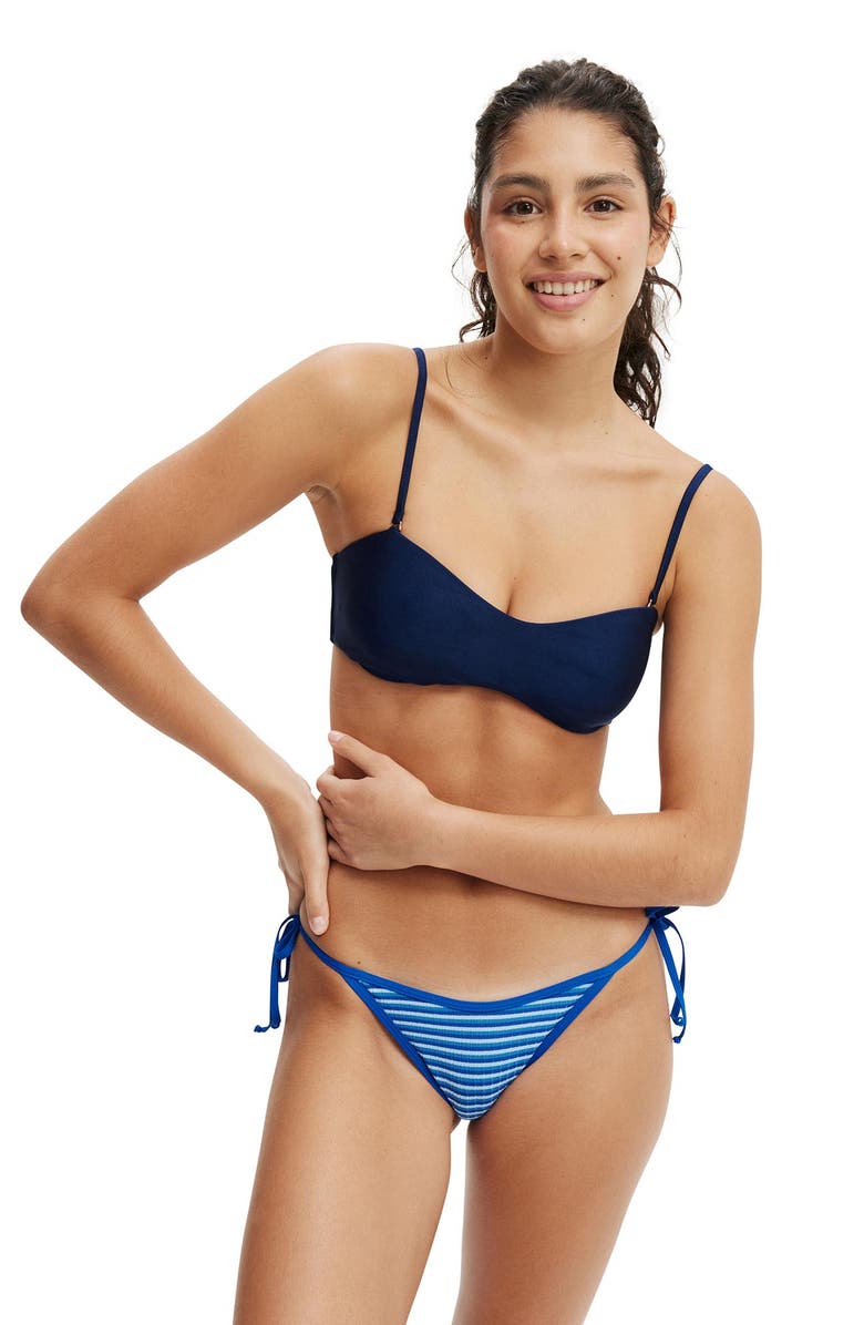 COTTON ON BODY Curved Bandeau Bikini Top, Main, color, 