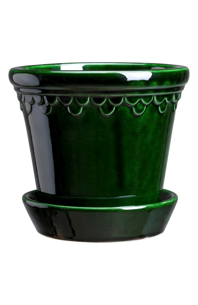 BERGS POTTER Københavner 2-Piece Glazed Planter, Main, color,
