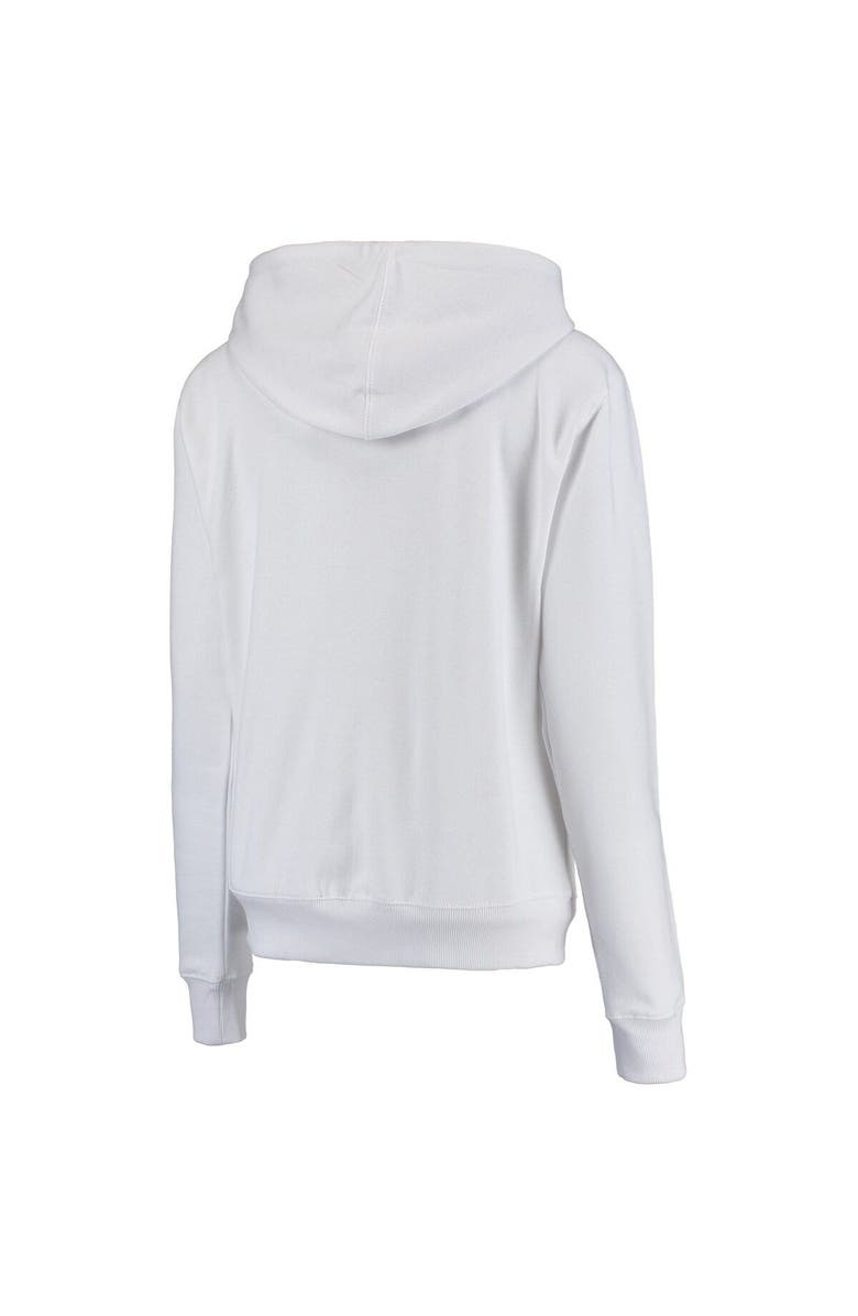 COLOSSEUM Women's White Indiana Hoosiers Arched Name Full Zip Hoodie, Alternate, color, 