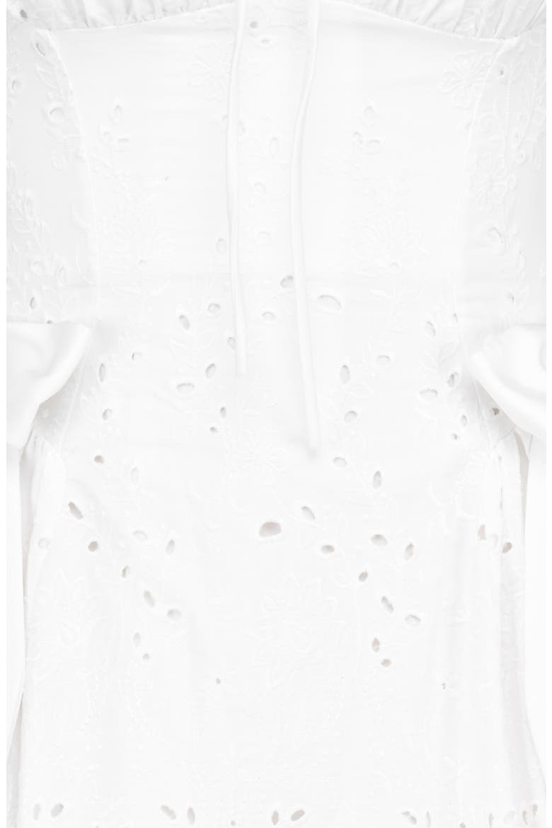 Giglio Eyelet Minidress, Alternate, color, WHITE
