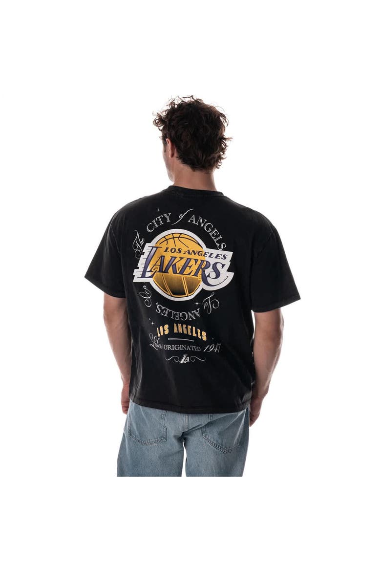 Unisex The Wild Collective  Black Los Angeles Lakers Oversized Streetwear T-Shirt, Alternate, color, Black