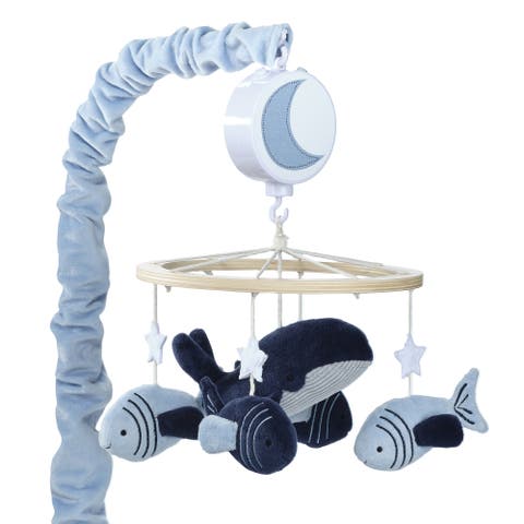 Bubbles & Squirt Whale/Fish Musical Baby Crib Mobile Soother Toy