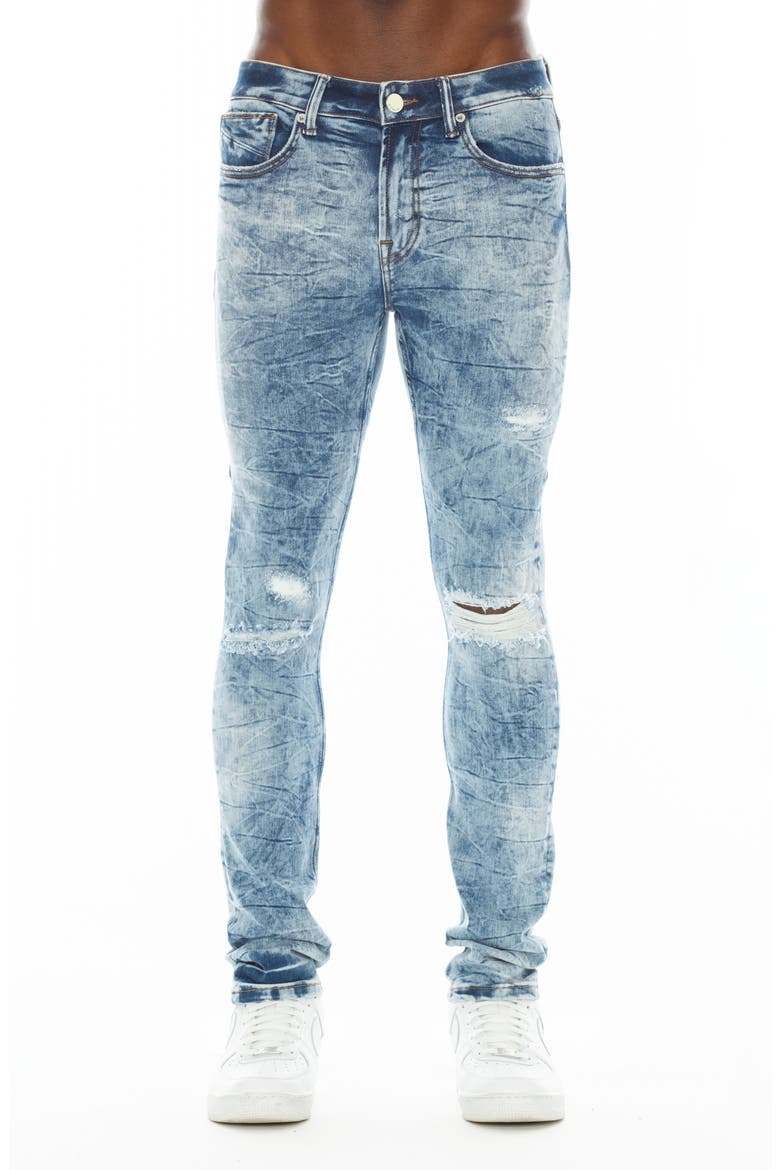 Strat Ripped Super Skinny Jeans, Main, color, DREAM
