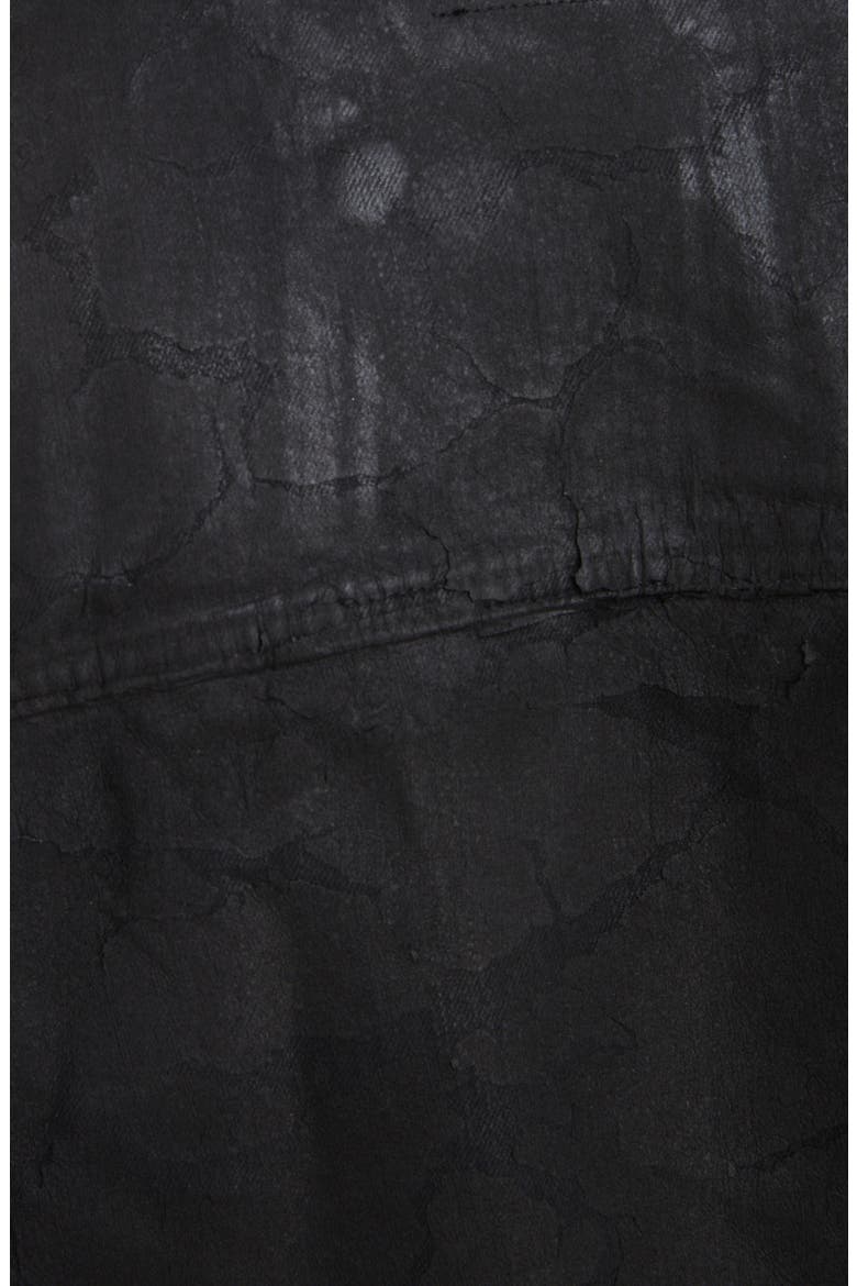 Crackled Coated Denim Jacket, Alternate, color, 001-BLACK