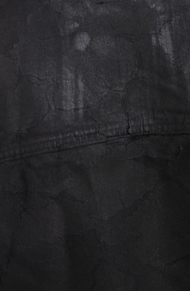 Givenchy Crackled Coated Denim Jacket, Alternate, color, 