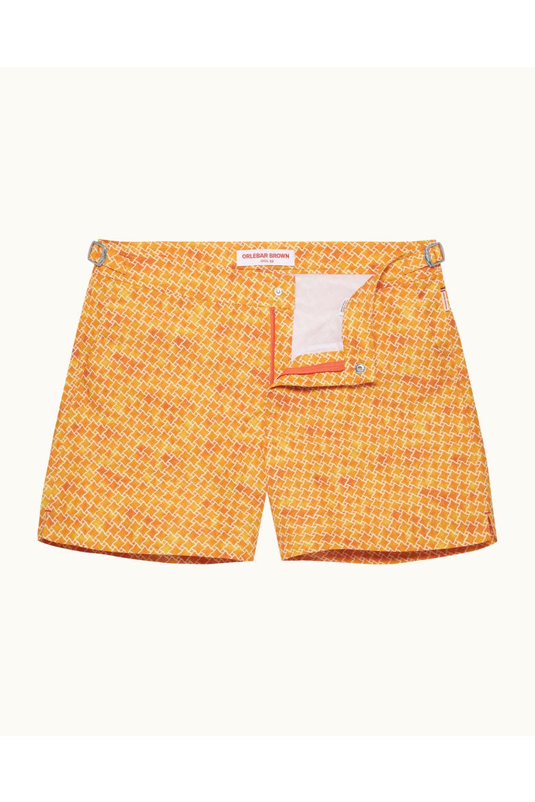 Setter Recycled-Polyester Tailored-Fit Swim Shorts, Main, color, Calypso Orange
