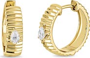 Bony Levy 18K Gold Cleo Diamond Hoop Earrings, 5mm (Online Trunk Show)
