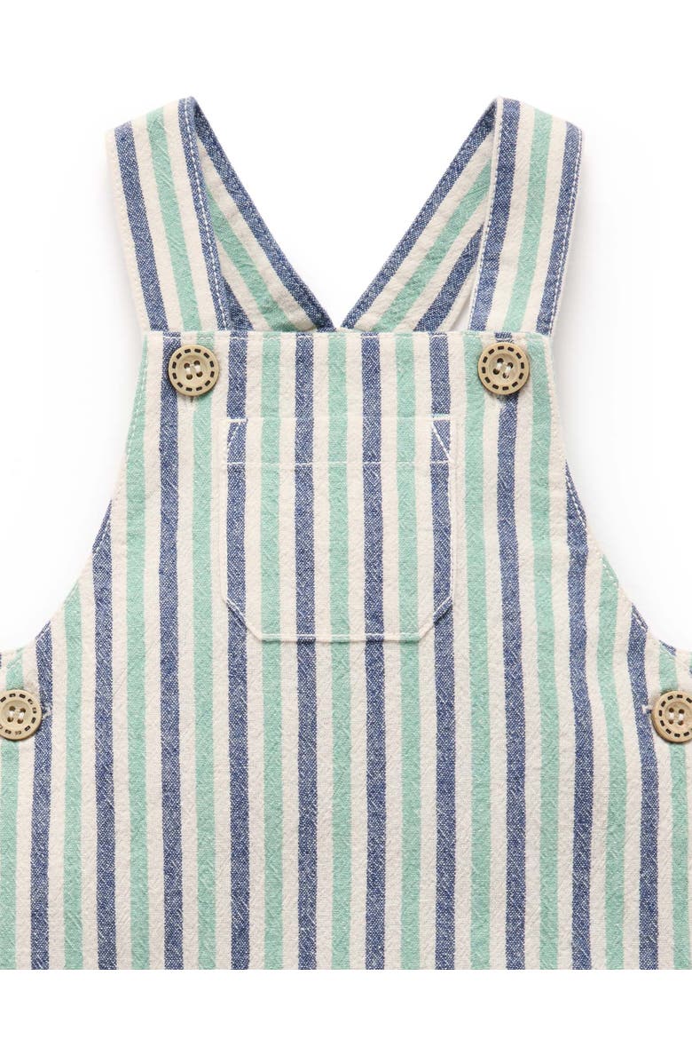 Striped Overalls, Alternate, color, Iguana Stripe