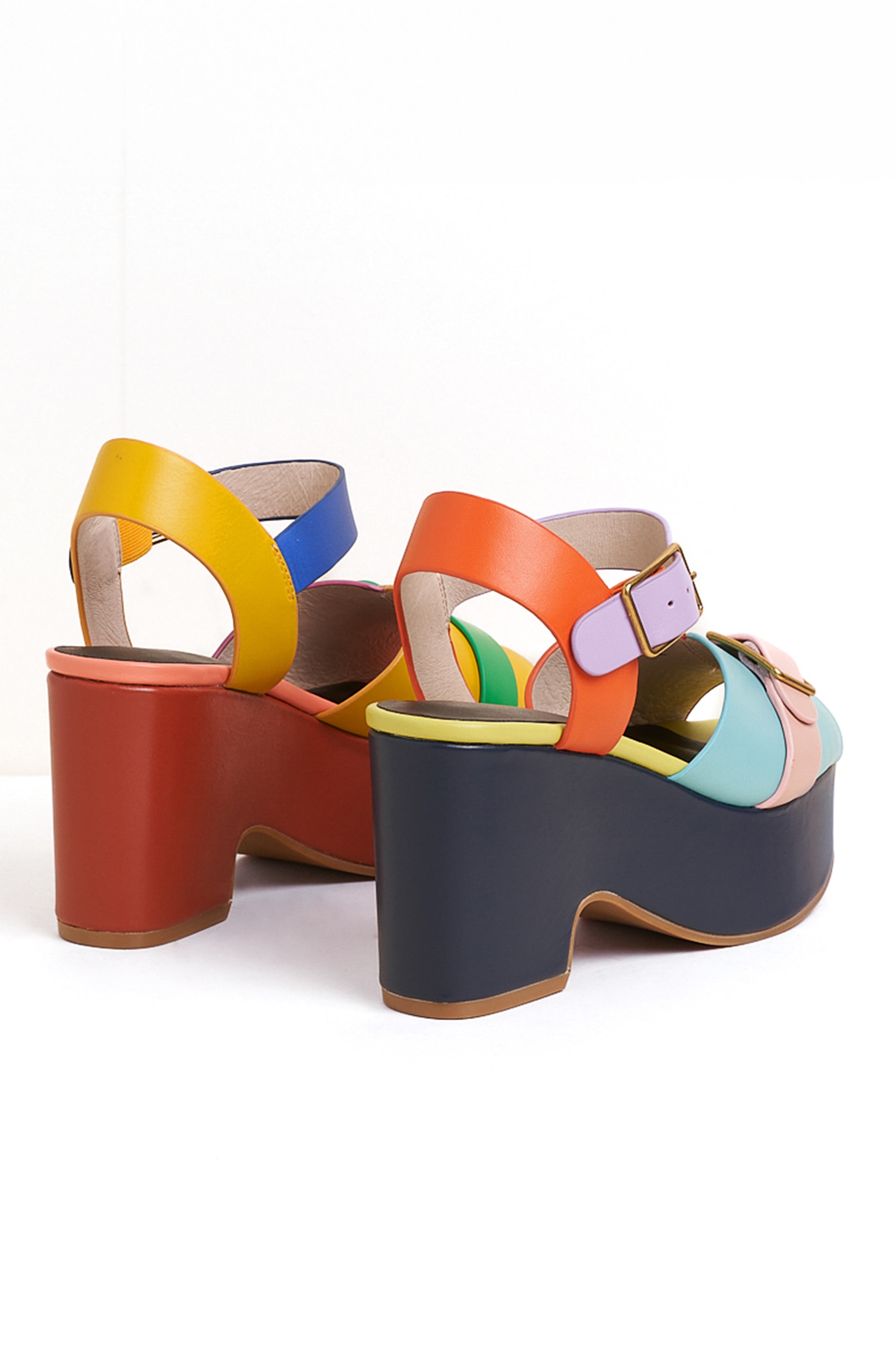 Charlotte Stone Raf Platform Sandal, Alternate, color, Solimar