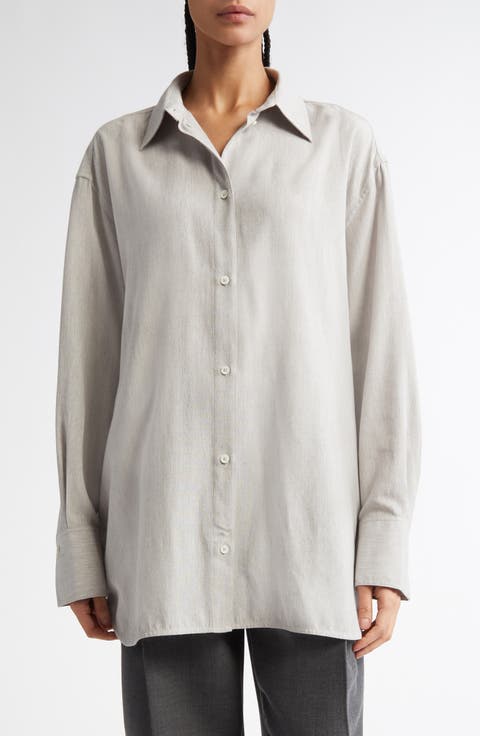 Relaxed Fit Button-Up Shirt