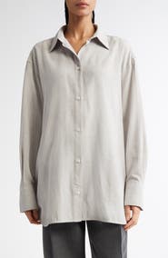 TOTEME Relaxed Fit Button-Up Shirt