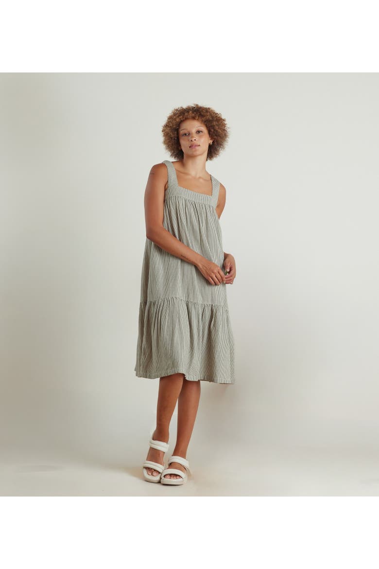 Amarillo Dress, Main, color, B&W Stripe