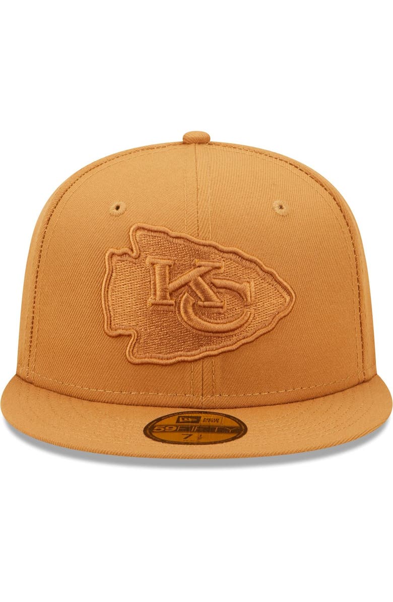 New Era Men's New Era Brown Kansas City Chiefs Team Color Pack 59FIFTY Fitted Hat, Alternate, color, 