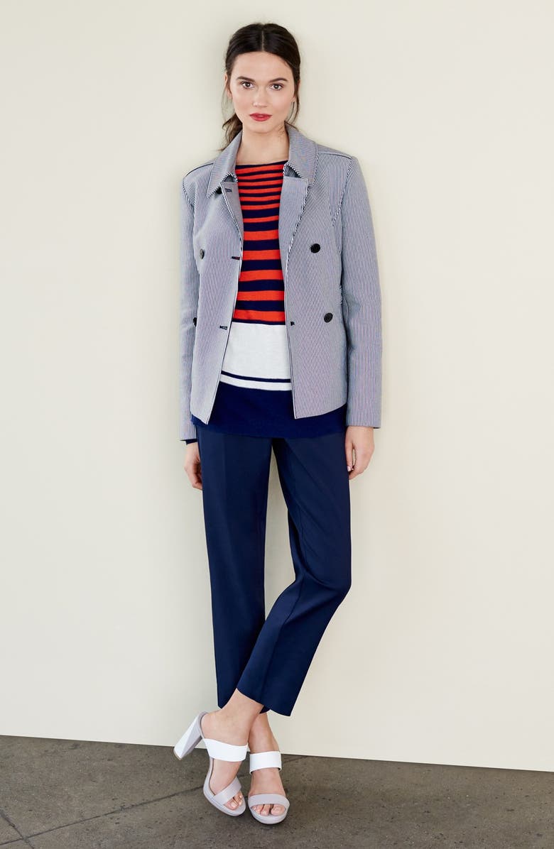 Nordstrom Collection 'Veloria' Slim Ankle Pants, Alternate, color, 