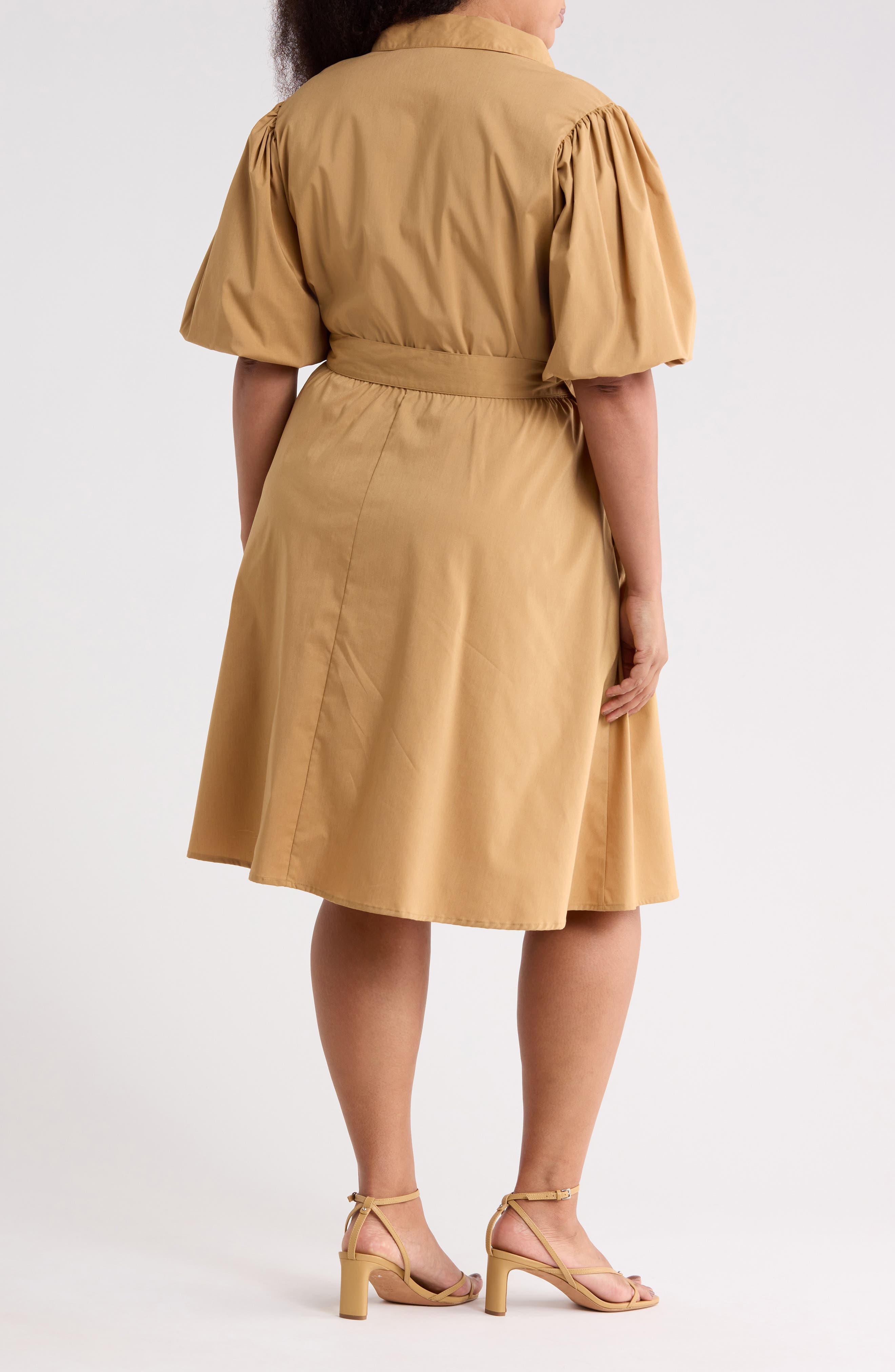 Cordelia Lace Front Poplin Shirtdress - image 2