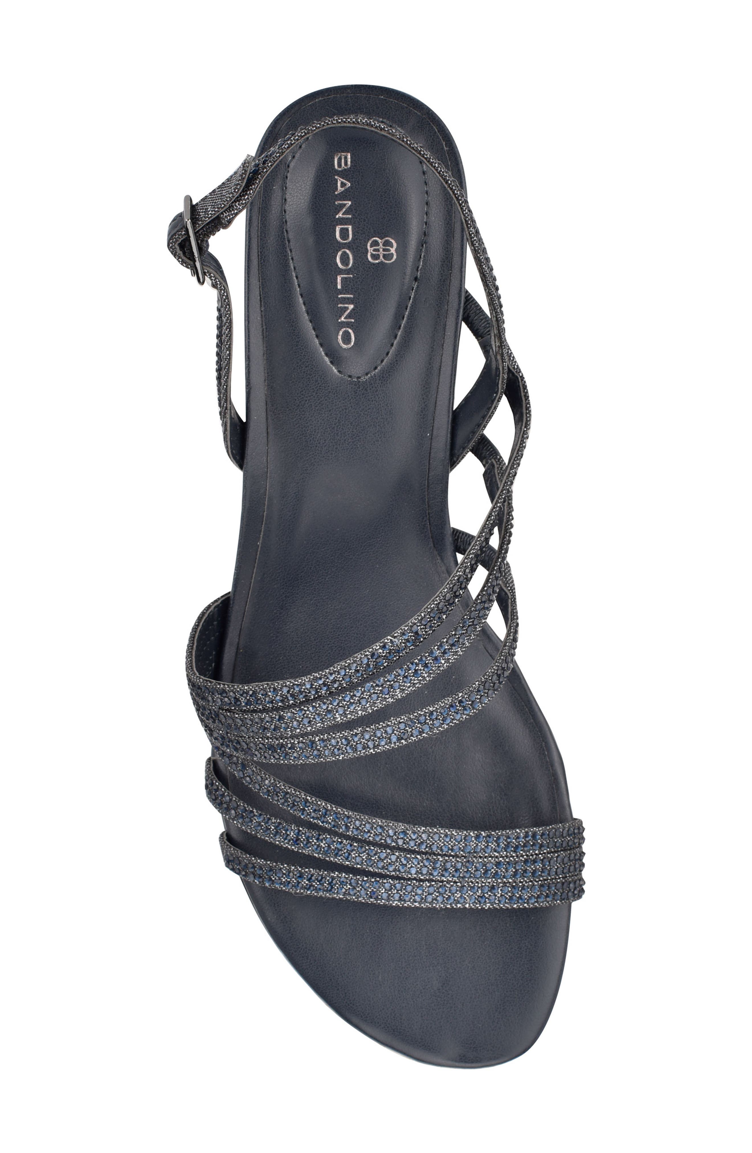 Tillya Wedge Sandal, Alternate, color, DARK BLUE SPARKLE