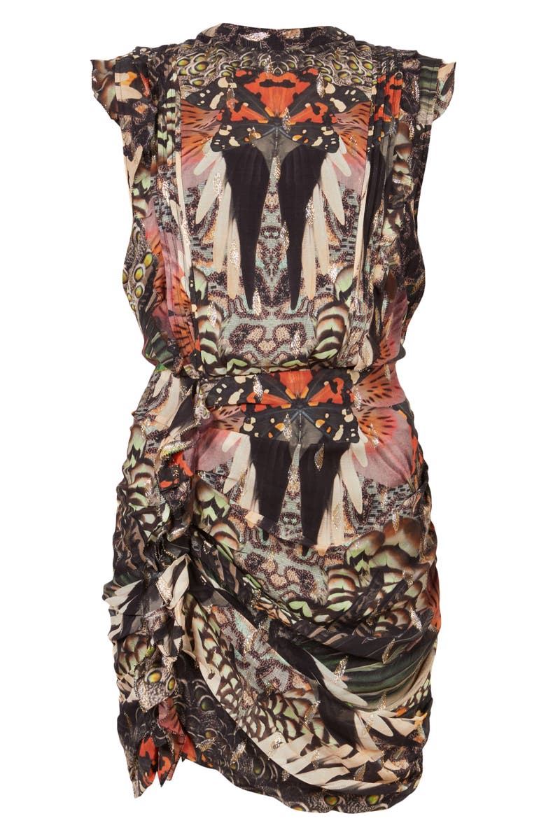 AllSaints Hali Gene Print Minidress, Alternate, color, 