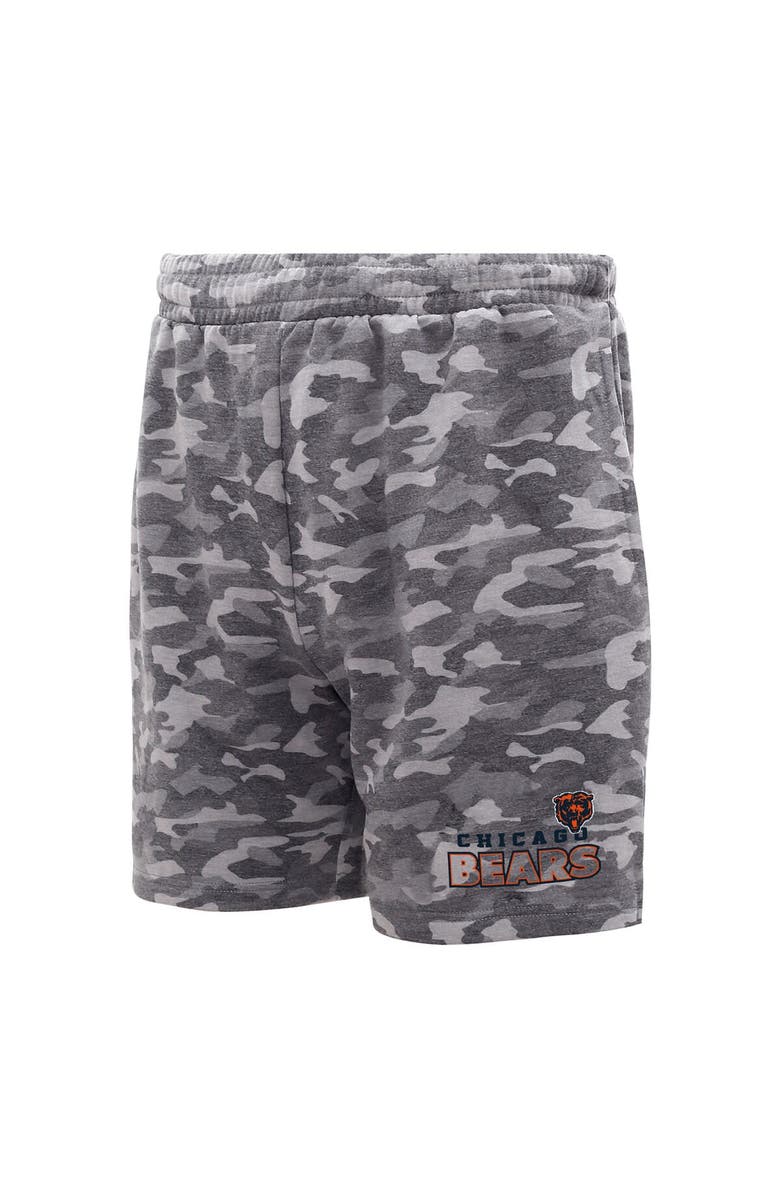 CONCEPTS SPORT Men's Concepts Sport  Charcoal Chicago Bears Biscayne Camo Shorts, Alternate, color, Charcoal