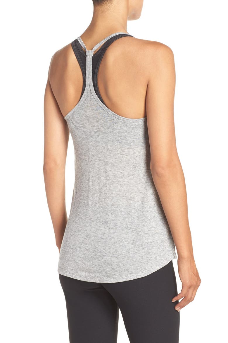 'Back Into It' Racerback Tank, Alternate, color, GREY LIGHT HEATHER