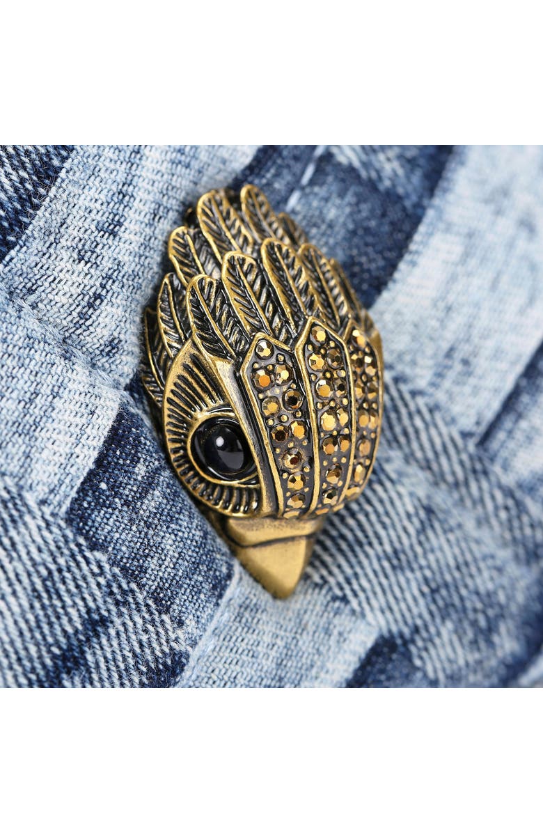 Kurt Geiger London Kensington Denim Camera Crossbody Bag, Alternate, color, Navy