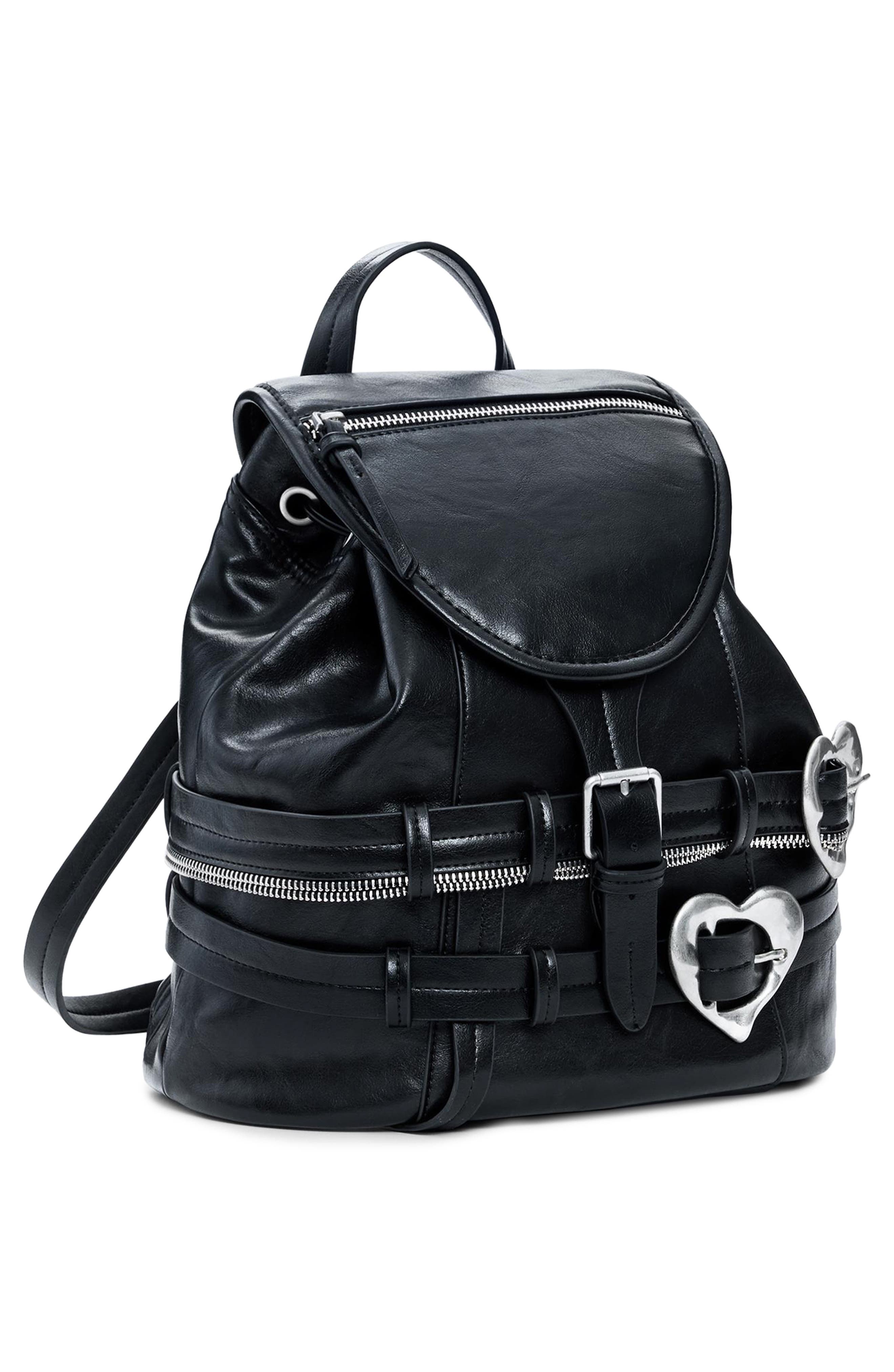 Desigual Medium Faux Leather Backpack, Alternate, color, 